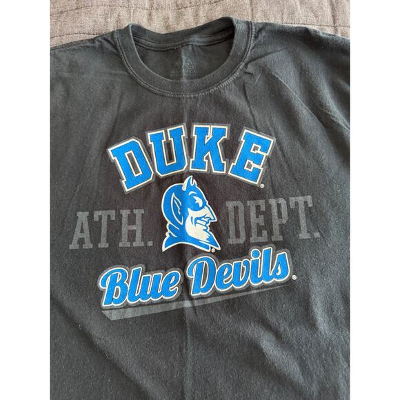 Vintage J America NCAA Duke Blue Devils "Ath. Dept." Black T Shirt Men's Medium - Picture 4 of 7